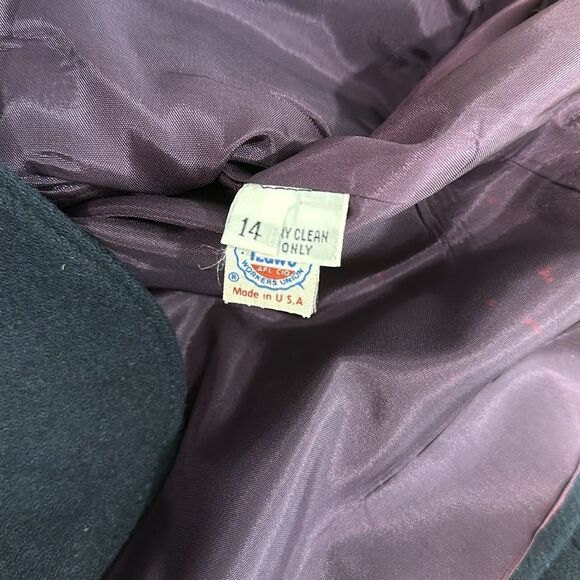 Anthony Fashions Black Single Breasted Two-Button Closure Blazer Size 14 - Picture 6 of 11